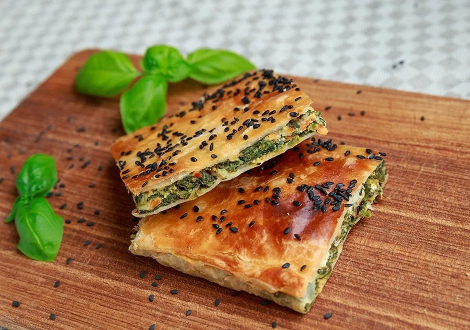 Tourte aux épinards et à la féta