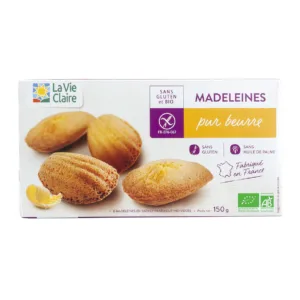 Madeleines pur beurre sans gluten bio
