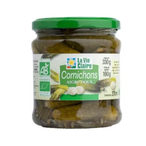 Cornichons aigre-doux bio