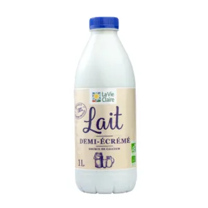 Lait 1/2 écrémé bio