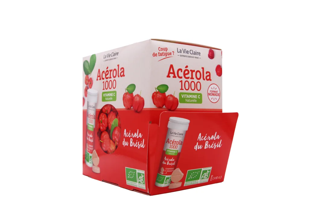 Acérola 1000 bio 10 comprimés à croquer