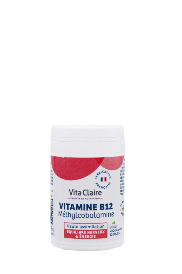 Vitamine B12 méthylcobalamine 30 gélules