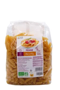 Penne maïs riz bio