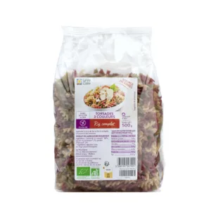 Torsades 3 couleurs au riz complet bio