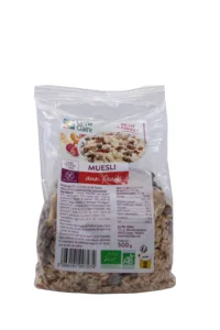 Muesli aux fruits sans gluten bio