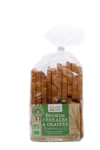 Biscotte aux céréales et graines bio