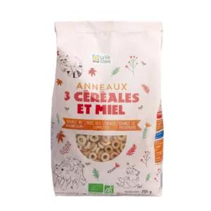 Anneaux aux 3 céréales et miel bio