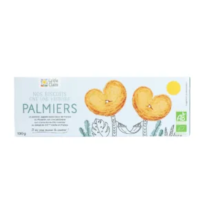Biscuits palmiers feuilletés bio