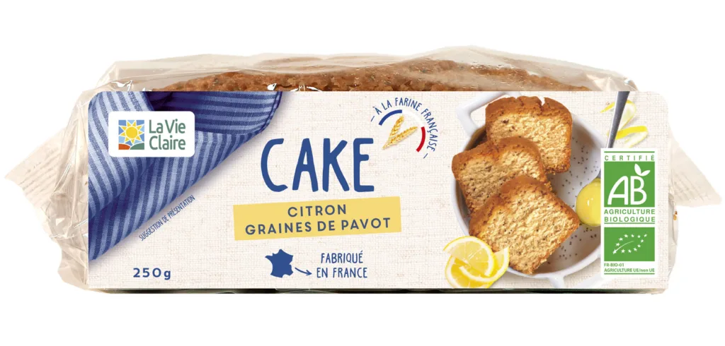 Cake au citron et pavot bio