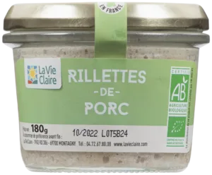 Rillettes de porc bio