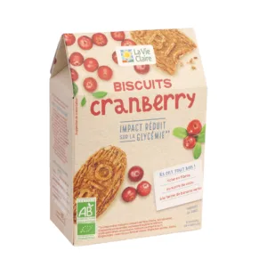 Biscuits à la cranberrie bio