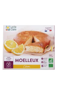 Moelleux citron sans gluten bio
