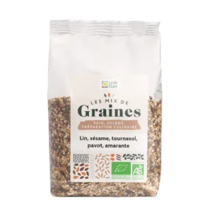 Mix graines de lin, sésame, tournesol, pavot et amarante bio
