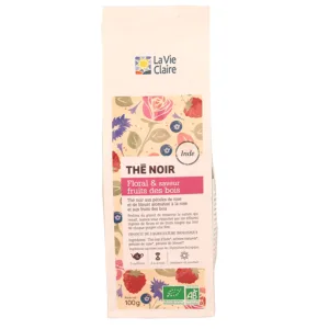 Thé noir à la rose et fruits des bois bio