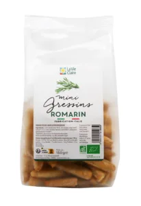Mini gressins au romarin bio