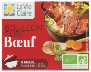 Bouillon cube de buf bio