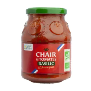 Chair de tomate au basilic bio