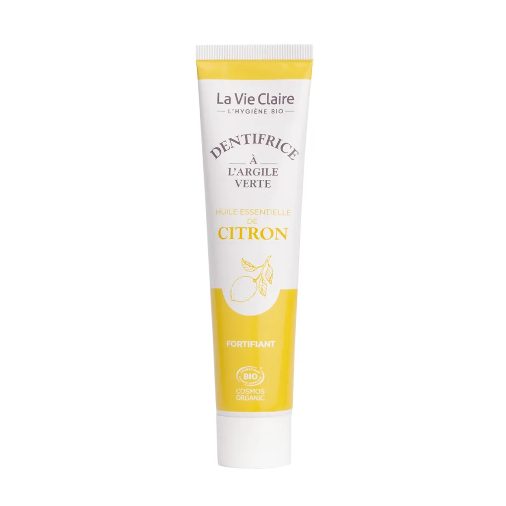 Dentifrice argile verte citron