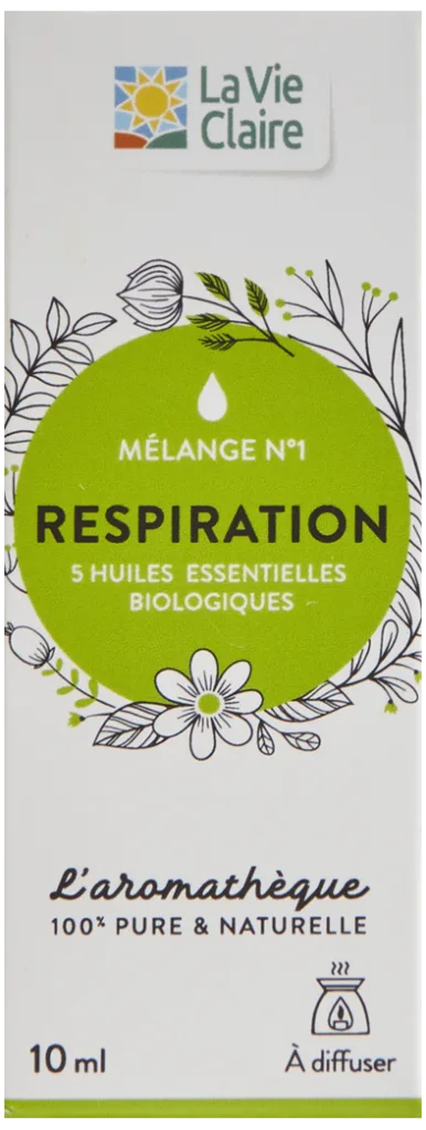 Huile essentielle mélange respiration bio - Mélange pour diffusion