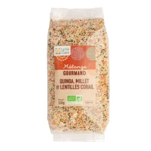 mélange gourmand quinoa millet lentilles corail bio