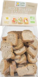 Mini toast à la farine complète bio
