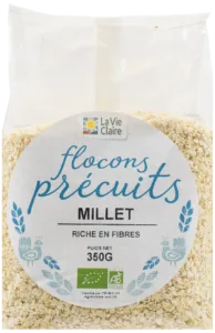 Flocons de millet précuits bio