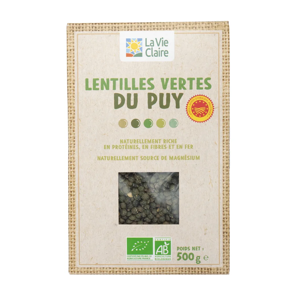 Lentilles vertes du Puy bio