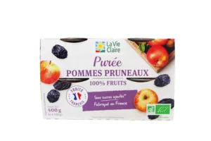 Purée de pommes et pruneaux bio