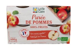 Purée coupelle pomme bio
