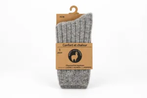 Chaussettes épaisses Alpaga & Mérinos T35/38 gris