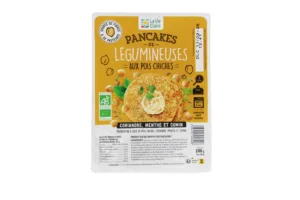 Pancakes pois chiches, coriandre, menthe & cumin bio