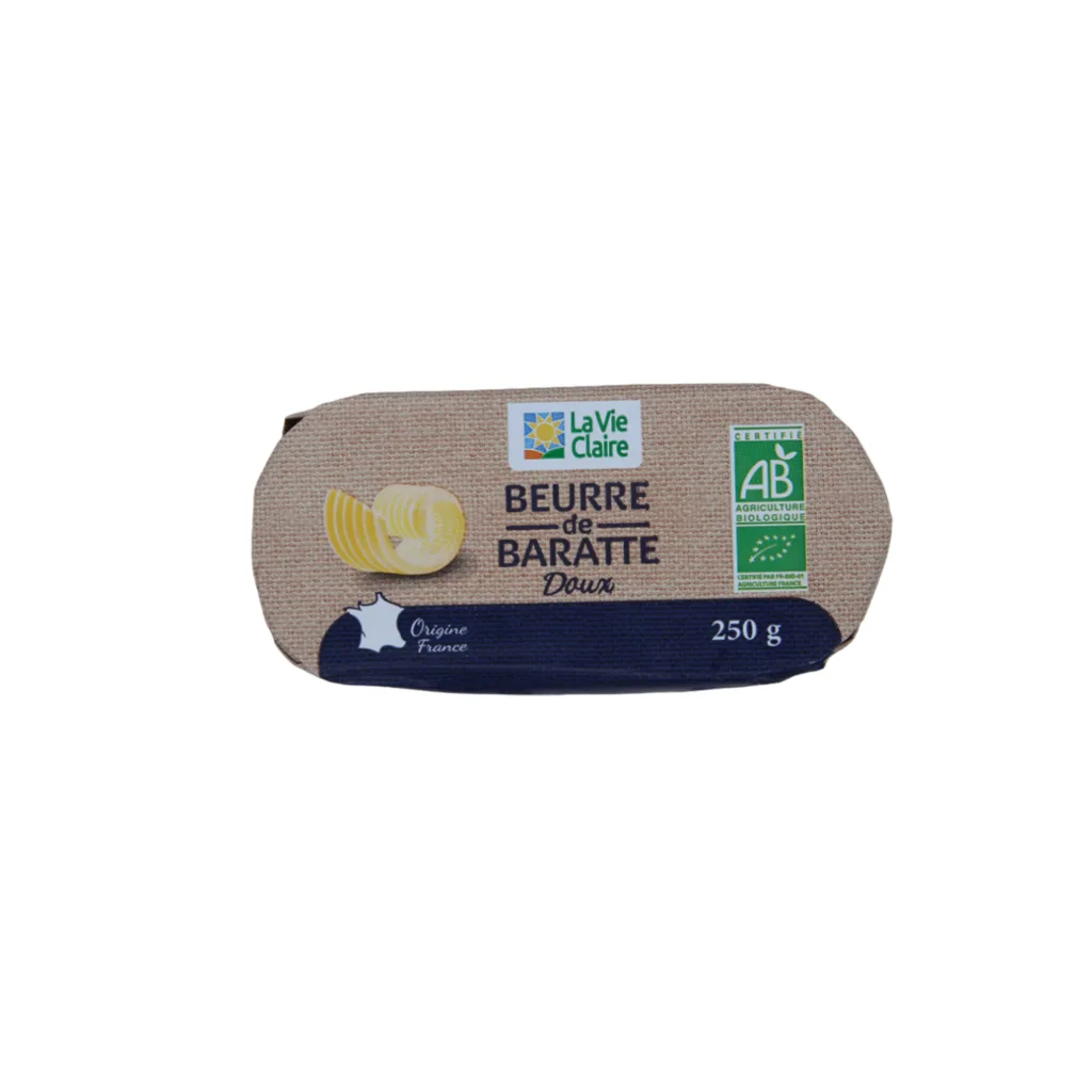 Beurre doux de baratte bio