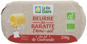 Beurre demi-sel de baratte bio