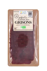 Viande des grisons IGP sans nitrite bio