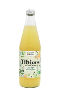 Tibicos aux grains de kéfir, à l'orange et à la verveine bio