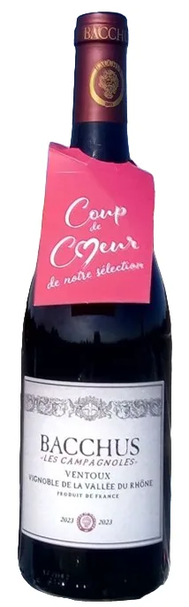 AOP Ventoux rouge bio - Bacchus Les Campagnoles