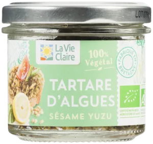 Tartare d'algues sésame yuzu bio