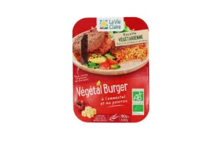 Végé burger emmental poivron bio