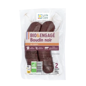Boudin noir aux oignons bio