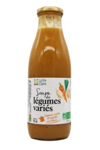 Soupe de légumes variés bio