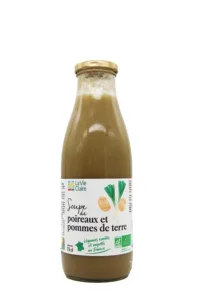Soupe de poireaux et pommes de terre bio