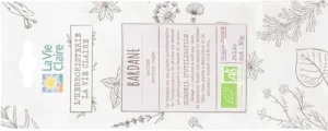 Infusion bardane racine bio
