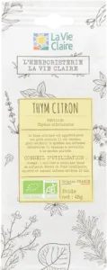 Infusion thym citron feuilles bio