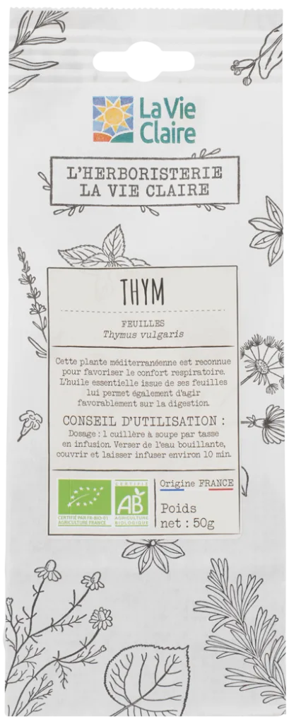 Infusion thym feuillles bio
