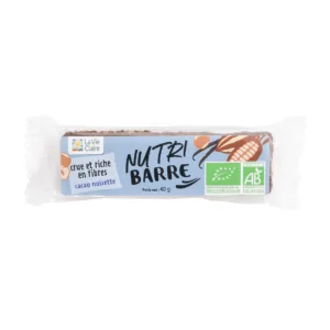 Barre crue cacao noisette bio