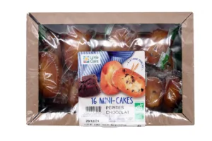 Plateau de mini cakes aux pépites de chocolat bio