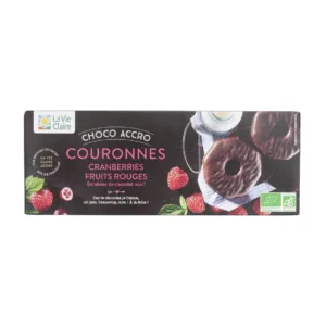 Biscuit cranberry fruit rouge et chocolat noir bio