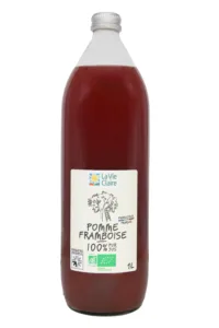 Pur jus de pomme framboise bio