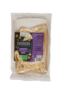 Cassoni aubergine gorgonzola noix bio
