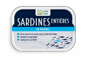 Sardines entières au naturel
